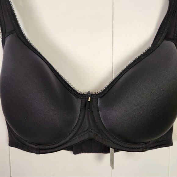Wacoal Basic Beauty Underwire T-Shirt Bra 853192 32DD Lightly Lined Black - Picture 5 of 9